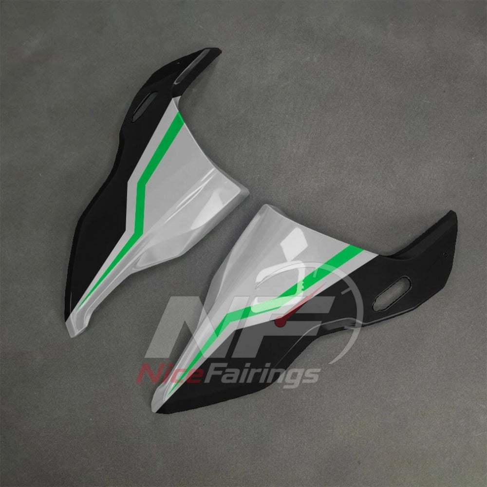 For BMW S1000RR 2025-2026 Green Black Motorcycle Fairing Kit with Aftermarket Body Panels | NiceFairings - side angle image