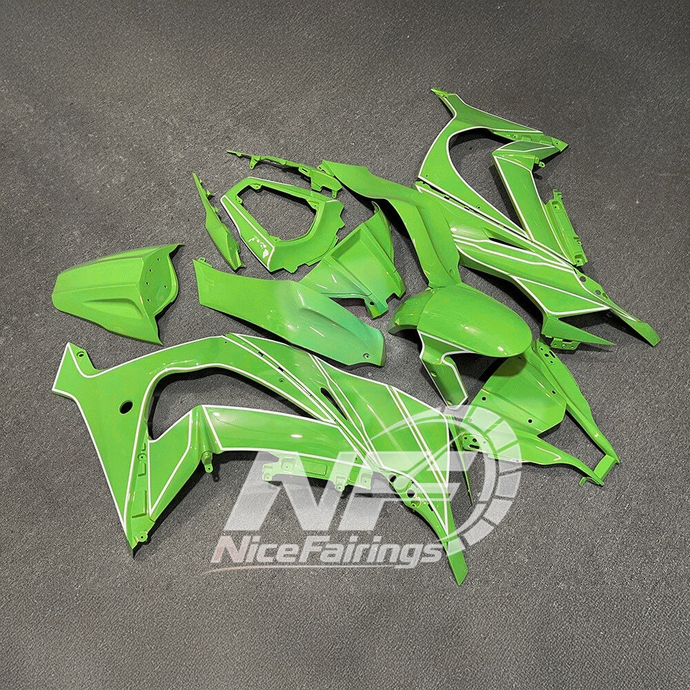 KAWASAKI ZX10R 2011-2015 Custom ABS Motorcycle Fairings | NiceFairings - side angle image