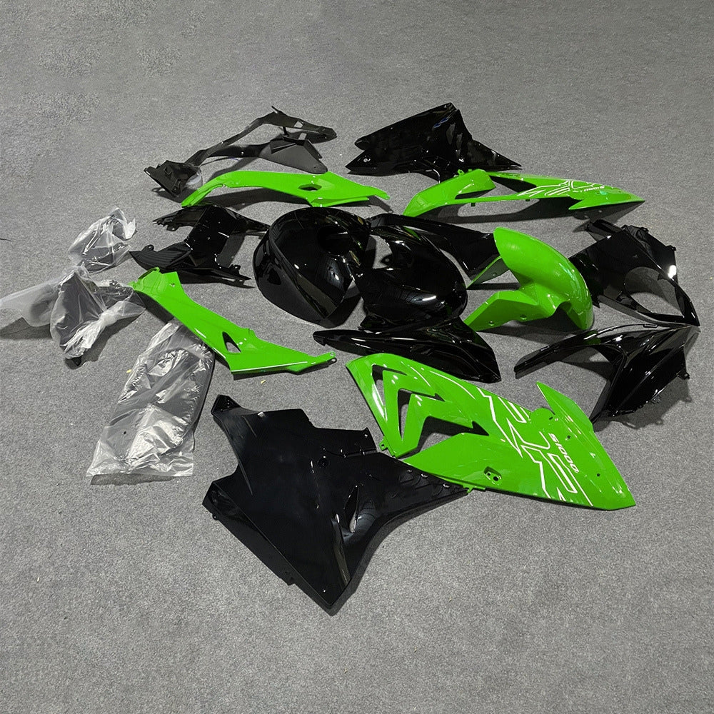 For BMW S1000RR 2017-2018 Blue White Tank Cover Edition Full Fairing Kit, Painted ABS Motorcycle Plastics | NiceFairings - side angle image