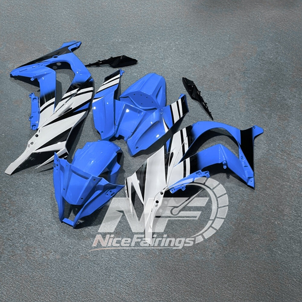 KAWASAKI ZX10R 2011-2015 Race Style Fairing Plastics | NiceFairings - side angle image