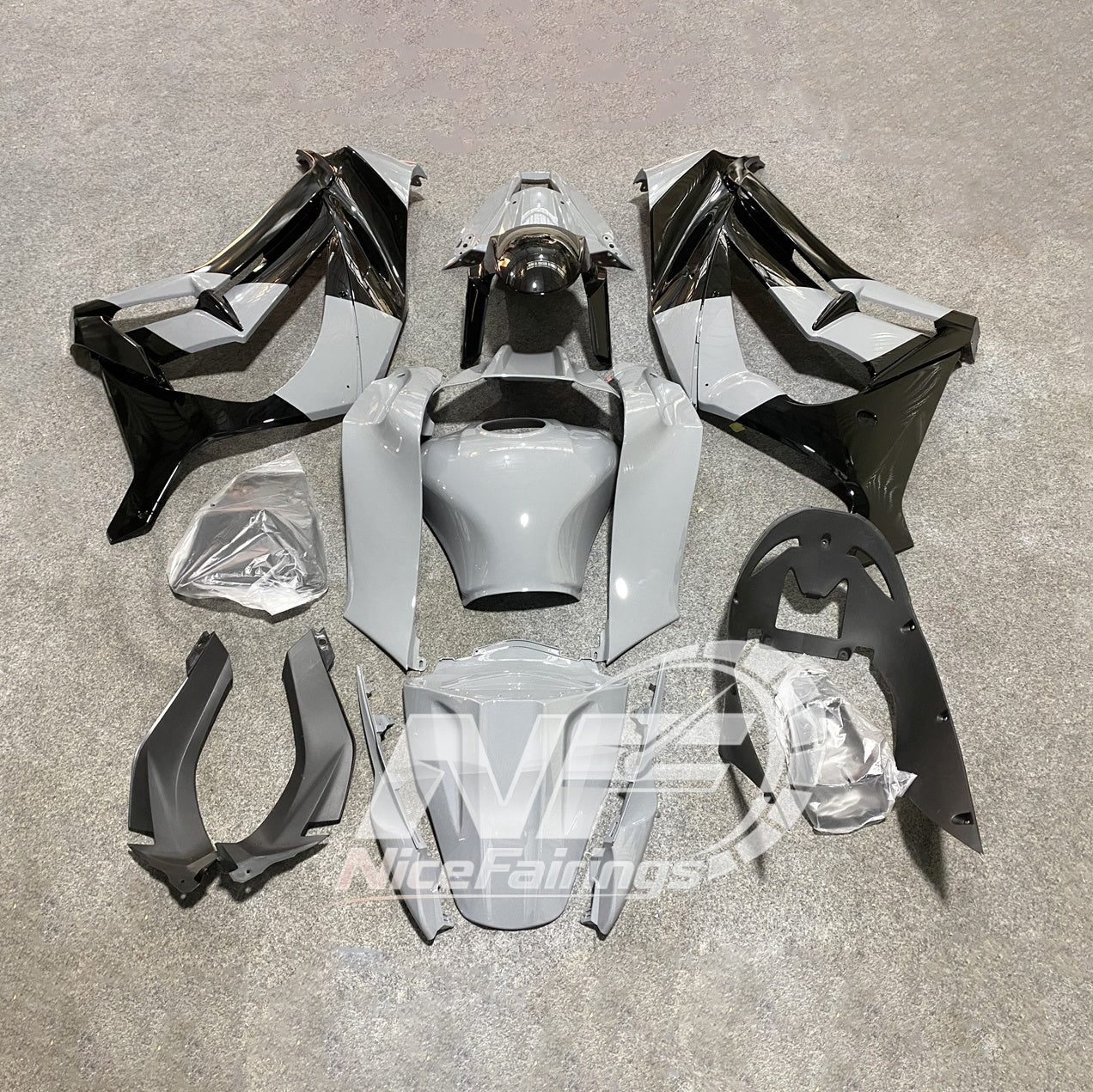 KAWASAKI Ninja ZX10R 2011-2015 Injection Molded Fairings Set | NiceFairings - side angle image