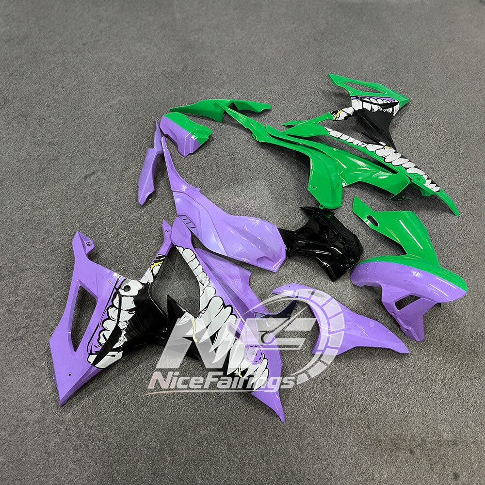 For BMW S1000RR 2019-2022 White Red Motorcycle Fairing Kit, Aftermarket ABS Body Panels | NiceFairings - side angle image