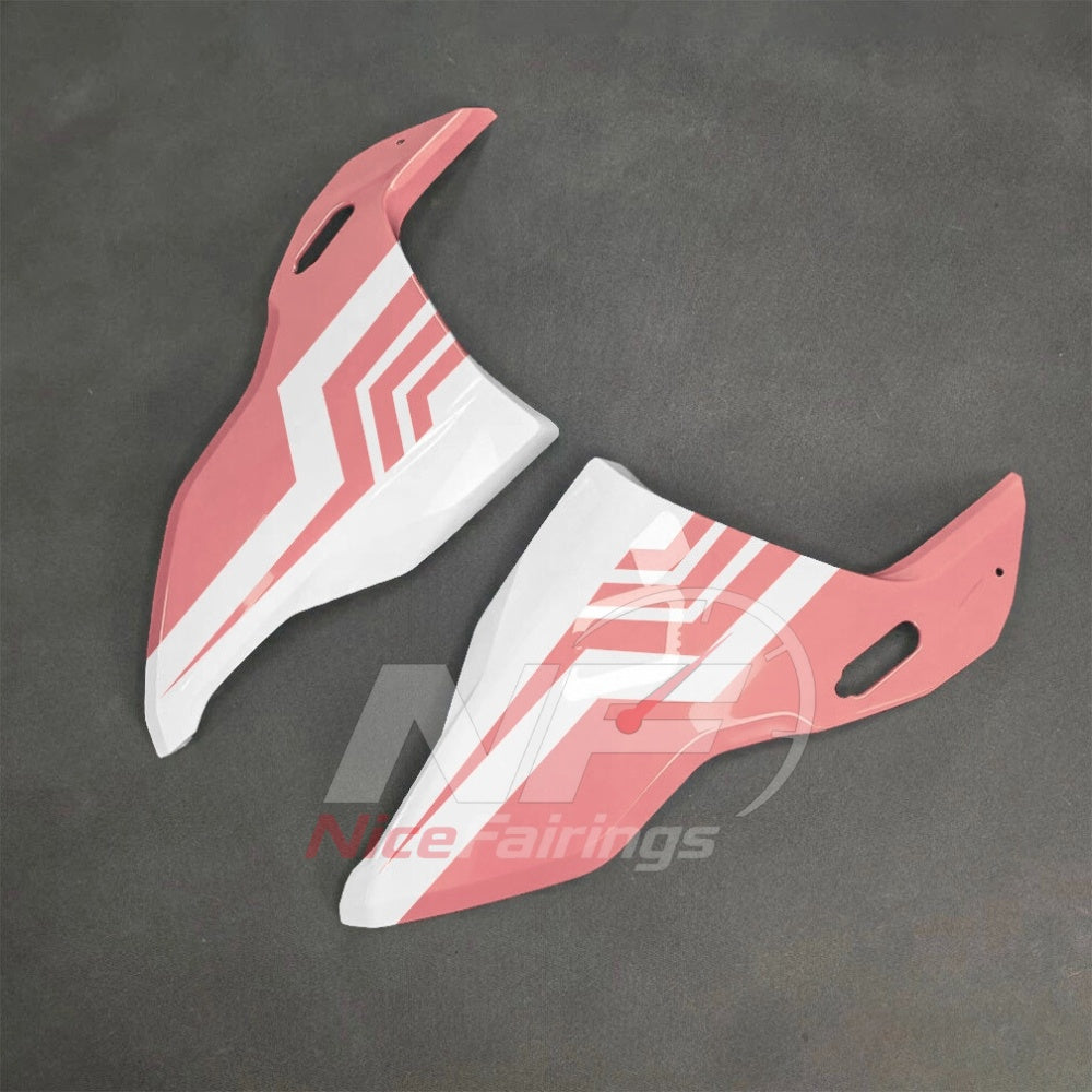 For BMW S1000RR 2025-2026 Red Black Sportbike Fairing Set with Custom Painted Plastics | NiceFairings - side angle image