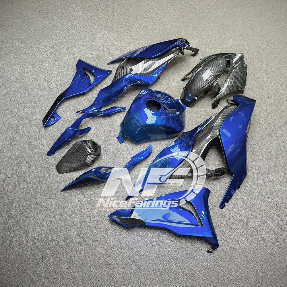 For Kawasaki ZX6R 636 Custom Painted ABS Body Kit Race Replica Premium Edition | NiceFairings - side angle image