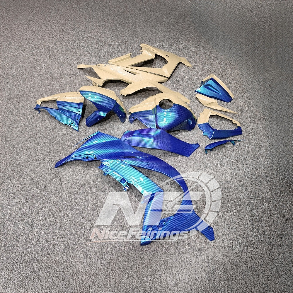KAWASAKI ZX10R 2011-2015 Custom ABS Motorcycle Fairings | NiceFairings - side angle image