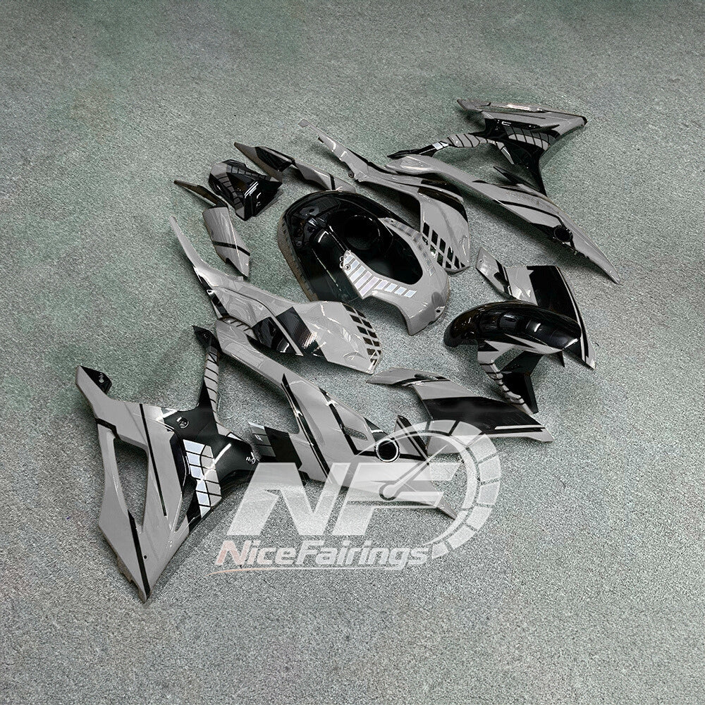 For BMW S1000RR 2019-2022 Custom Graphics Tank Cover ABS Fairing Kit, Custom Painted Motorcycle Bodywork | NiceFairings - side angle image