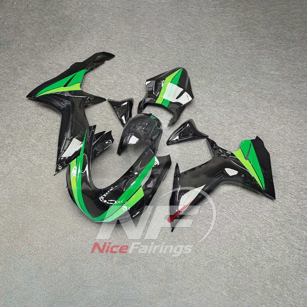 For Suzuki GSXR600 GSXR750 K11 2011-2016 ABS Body Kit White Black Street Track Fairings | NiceFairings - side angle image