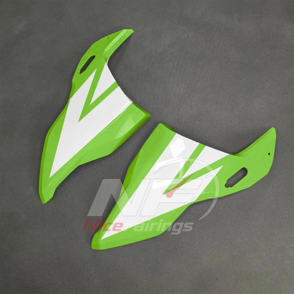For BMW S1000RR 2025-2026 Green Black ABS Body Kit with Street and Track Fairing Panels | NiceFairings - side angle image