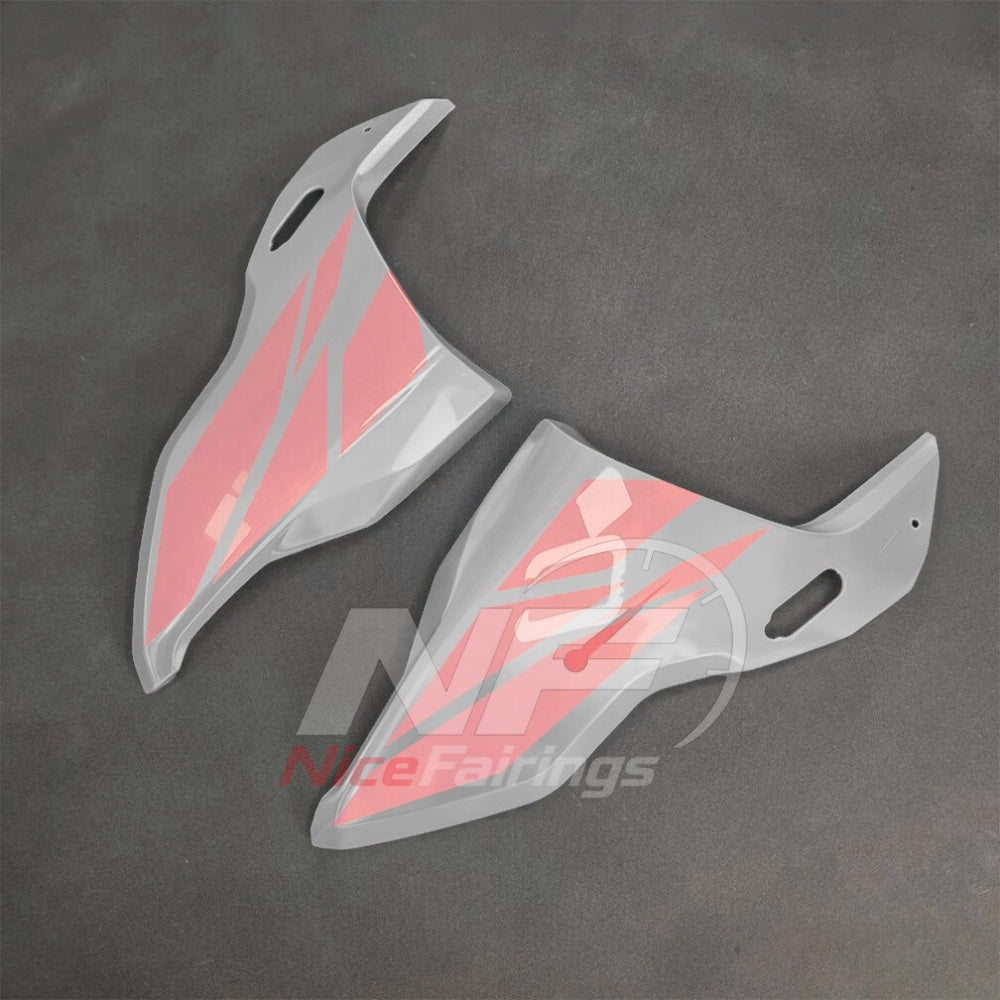 For BMW S1000RR 2025-2026 Red Black Custom Fairings with ABS Sportbike Plastics and Full Body Kit | NiceFairings - side angle image