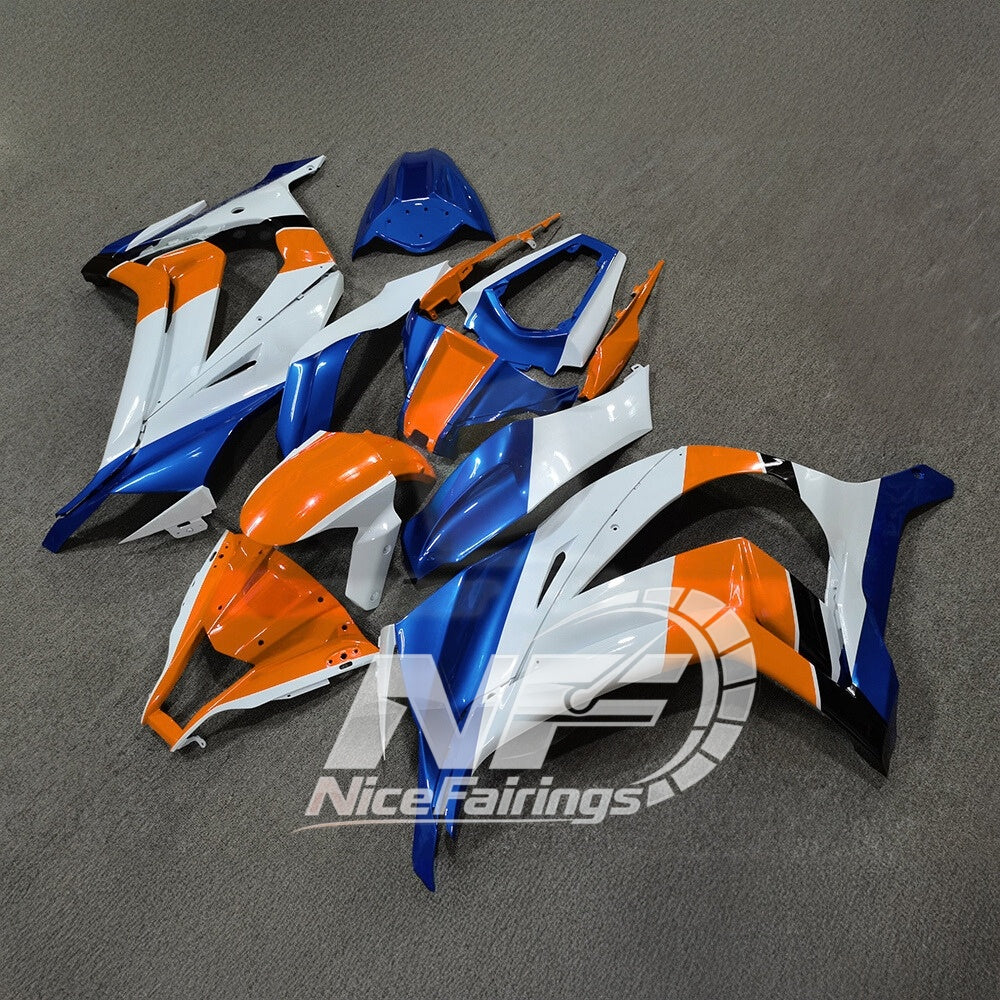 Ninja ZX10R 2011-2015 Custom Painted Replacement Plastics | NiceFairings - rear angle image