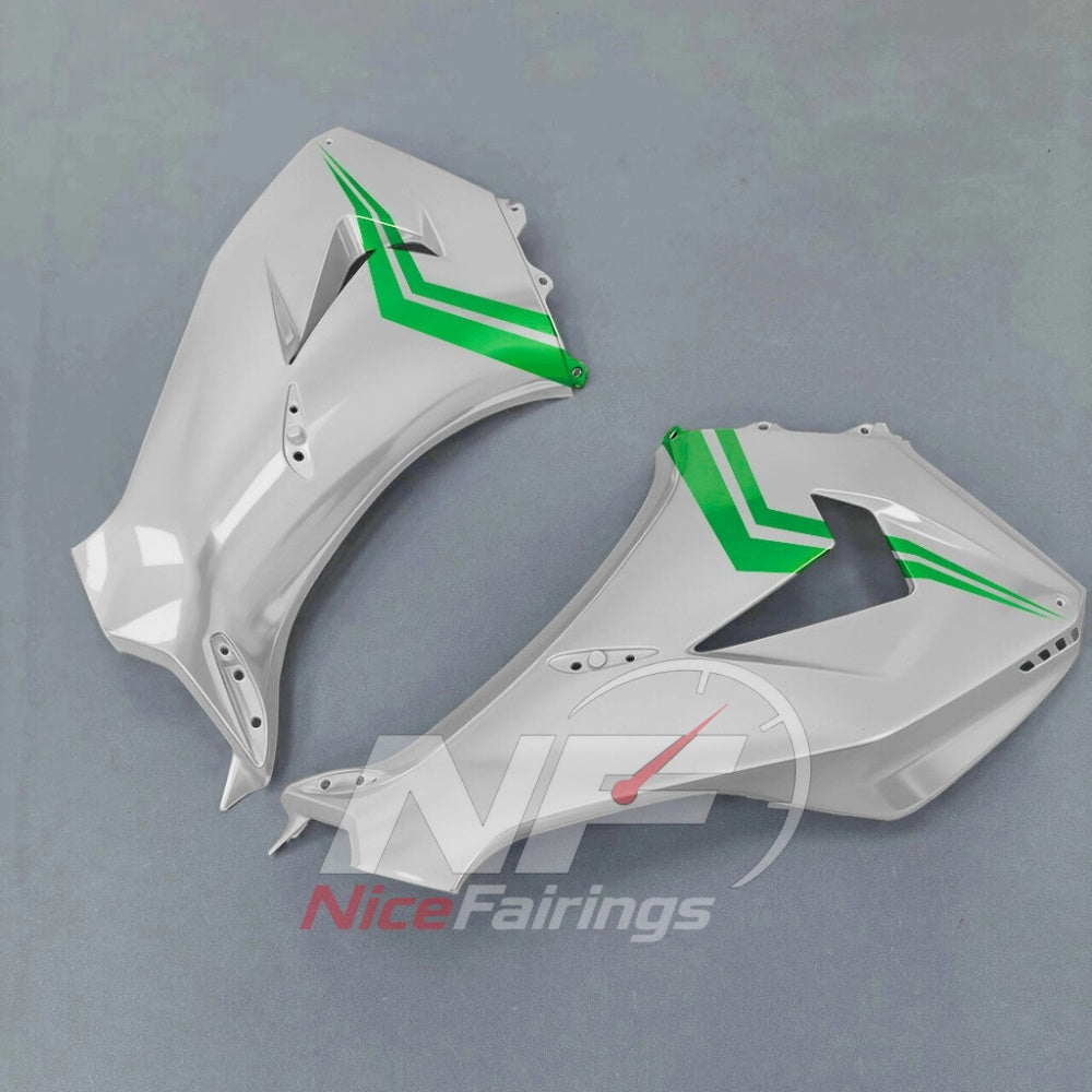 For Honda CBR1000RR-R 2024-2026 Green Black ABS Body Kit with Street and Track Fairing Panels | NiceFairings - rear angle image