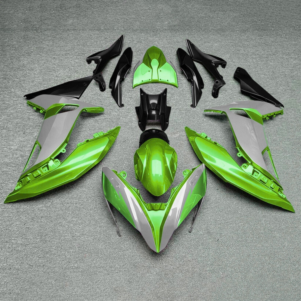 Ninja 650 ER-6F 2017-2019 Custom Painted Fairings Style 42 | NiceFairings - rear angle image