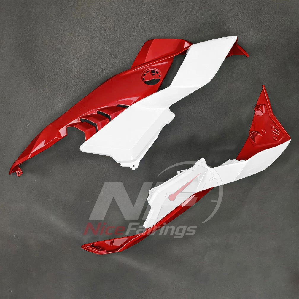 For BMW S1000RR 2025-2026 Red Black Sportbike Fairing Set with Custom Painted Plastics | NiceFairings - rear angle image