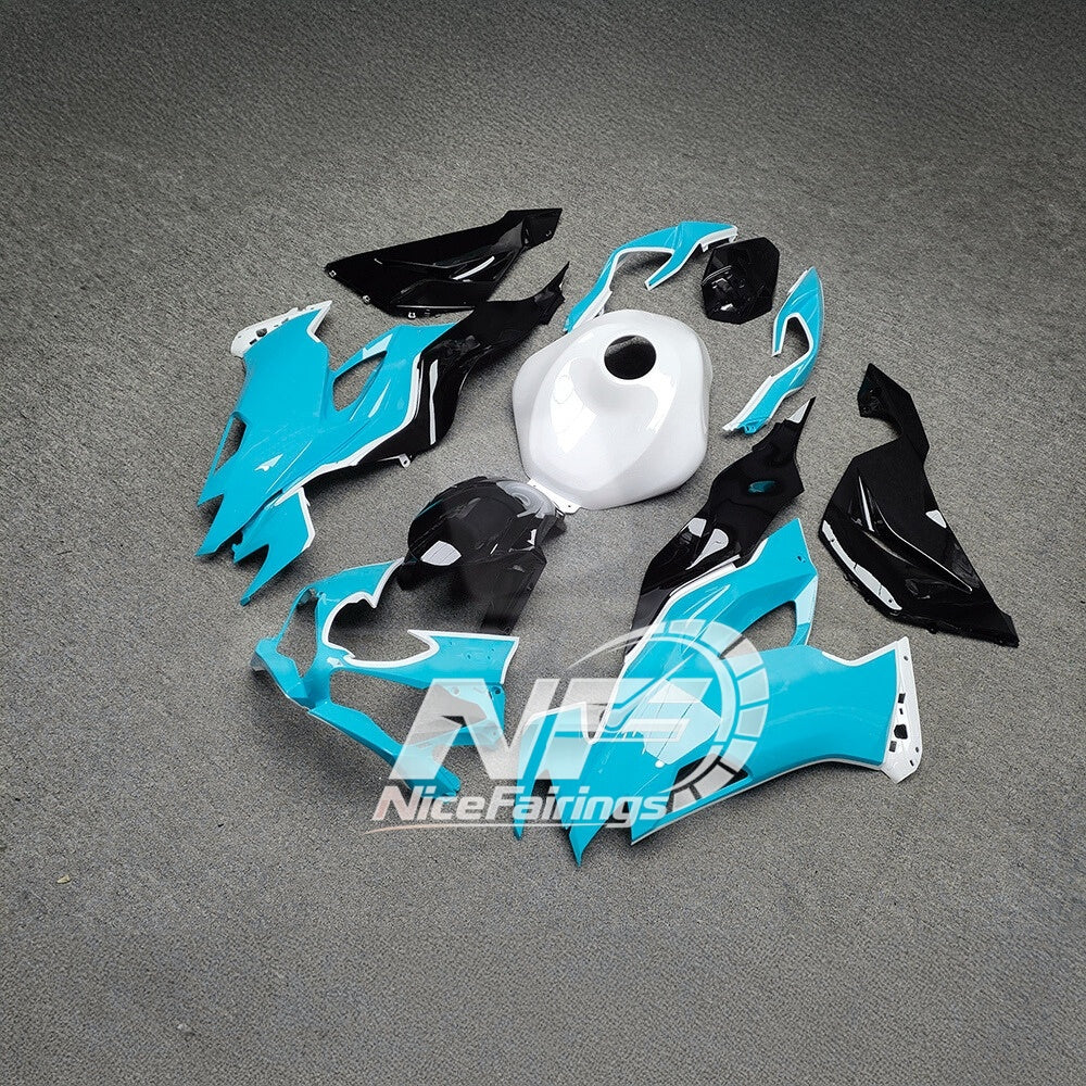 For Kawasaki ZX6R 636 2019-2023 ABS Fairing Kit Red Black Premium Edition | NiceFairings - rear angle image
