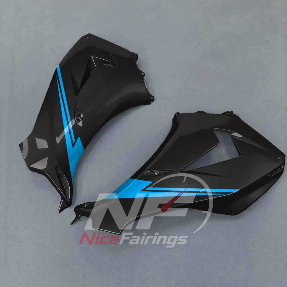 For Honda CBR1000RR-R 2024-2026 Blue Black ABS Body Kit with Street and Track Fairing Panels | NiceFairings - rear angle image