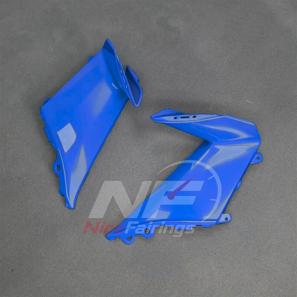 For BMW S1000RR 2025-2026 Blue Black Sportbike Fairing Set with Custom Painted Plastics | NiceFairings - rear angle image