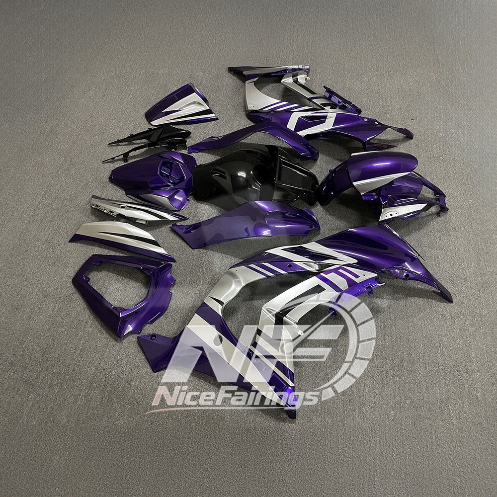 KAWASAKI ZX10R 2011-2015 Race Style Fairing Plastics | NiceFairings - rear angle image
