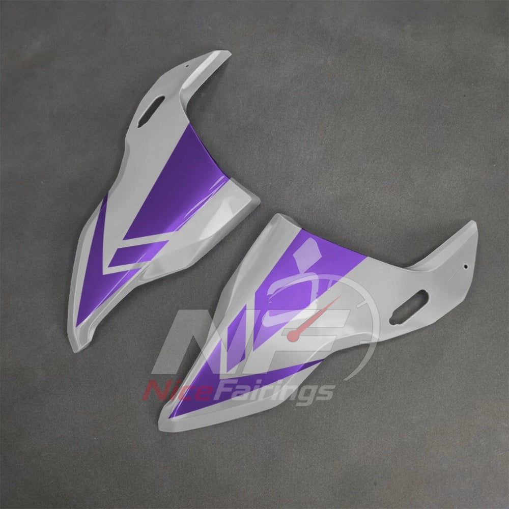 For BMW S1000RR 2025-2026 Purple Black Sportbike Fairing Set with Custom Painted Plastics | NiceFairings - rear angle image