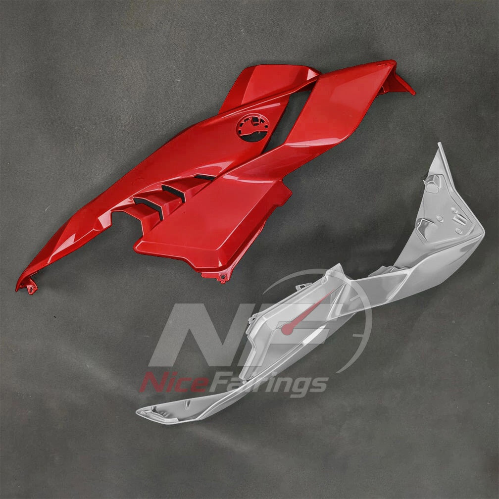 For BMW S1000RR 2025-2026 Red Black ABS Fairing Kit with Painted Bodywork and Replacement Panels | NiceFairings - rear angle image