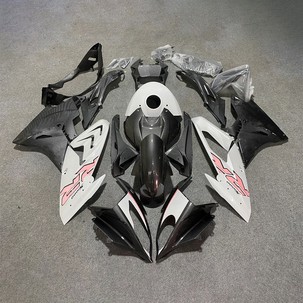 For BMW S1000RR 2017-2018 Red Black Elite Edition Custom Fairings, ABS Replacement Plastics Full Body Kit | NiceFairings - rear angle image