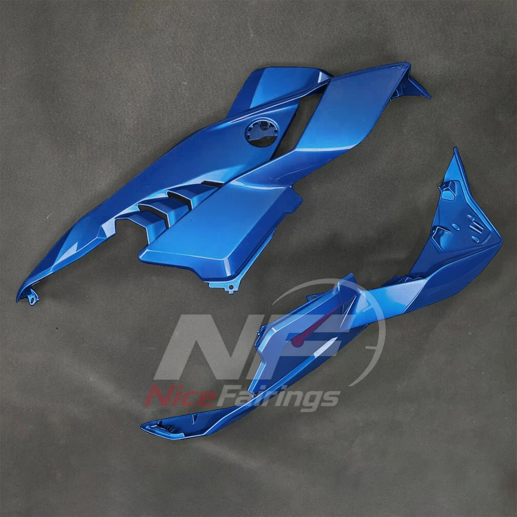 For BMW S1000RR 2025-2026 Blue Black ABS Body Kit with Street and Track Fairing Panels | NiceFairings - rear angle image