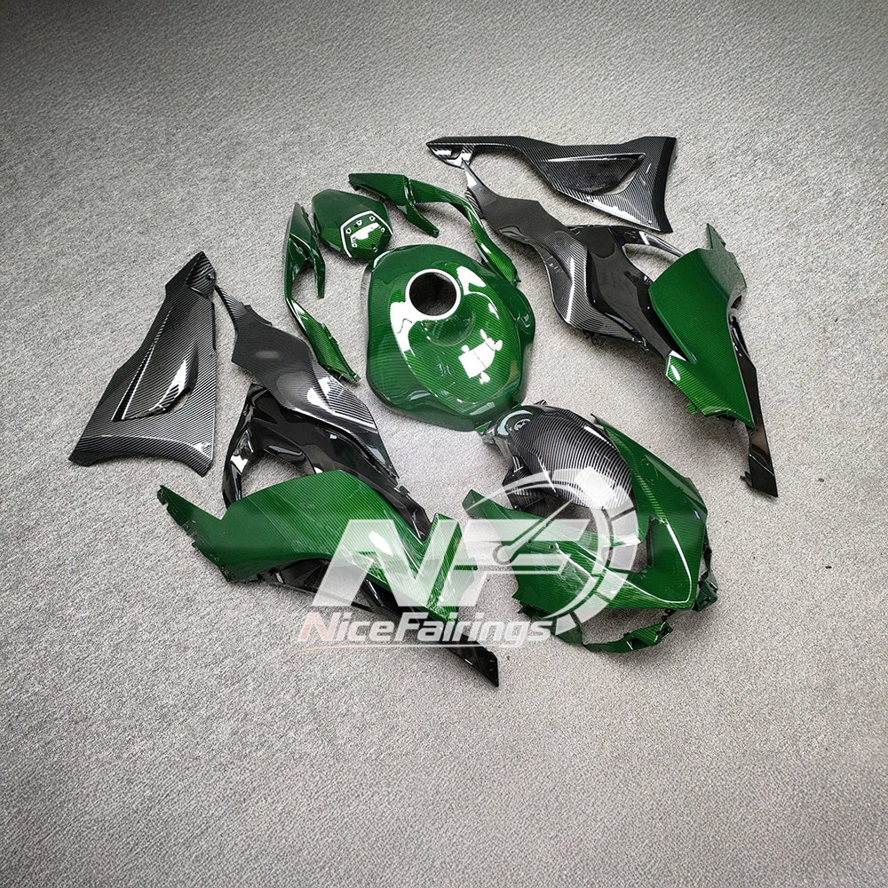 For Kawasaki ZX6R 636 Custom Painted ABS Body Kit Race Replica Signature Edition | NiceFairings - rear angle image