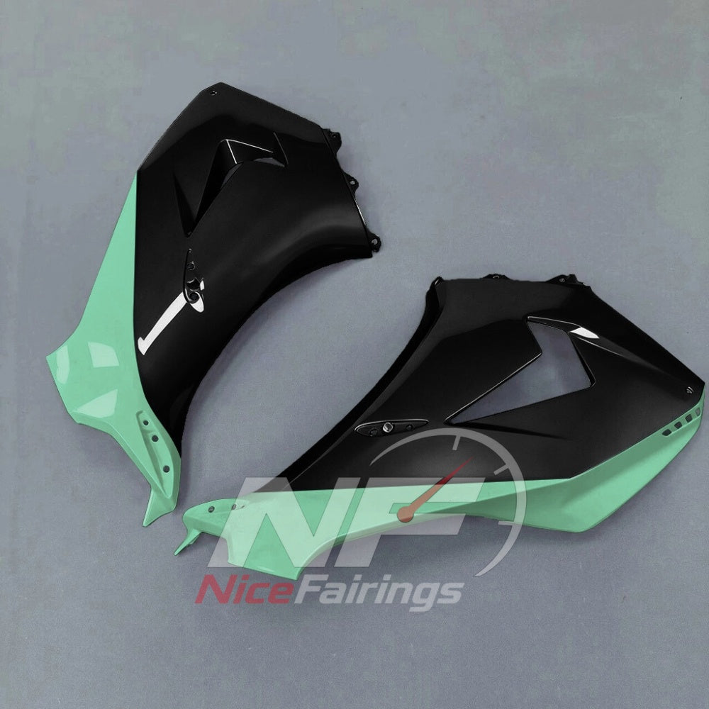 For Honda CBR1000RR-R 2024-2026 Green Black ABS Body Kit with Street and Track Fairing Panels | NiceFairings - rear angle image