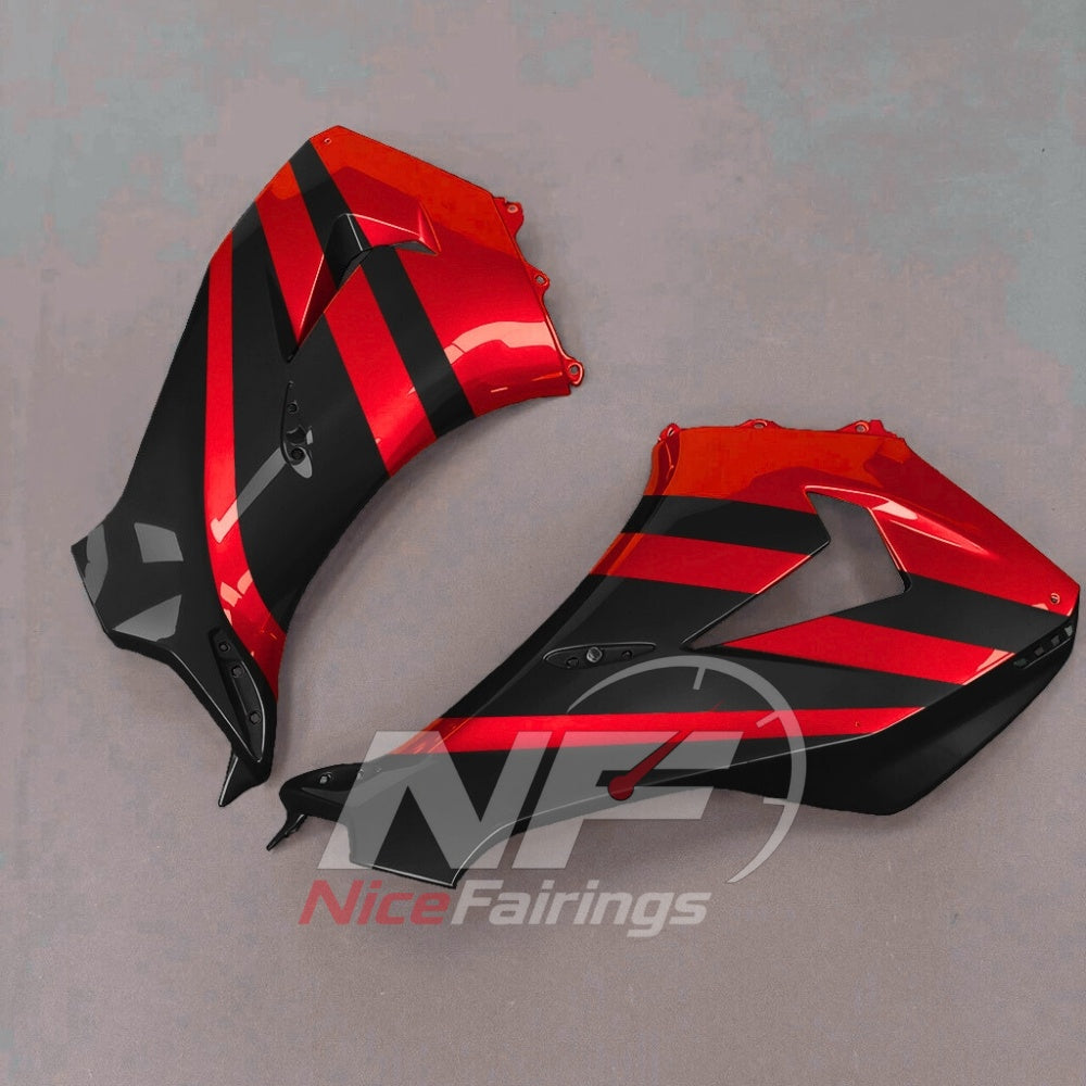 For Honda CBR1000RR-R 2024-2026 Red Black Painted ABS Fairings with Complete Replacement Bodywork | NiceFairings - rear angle image