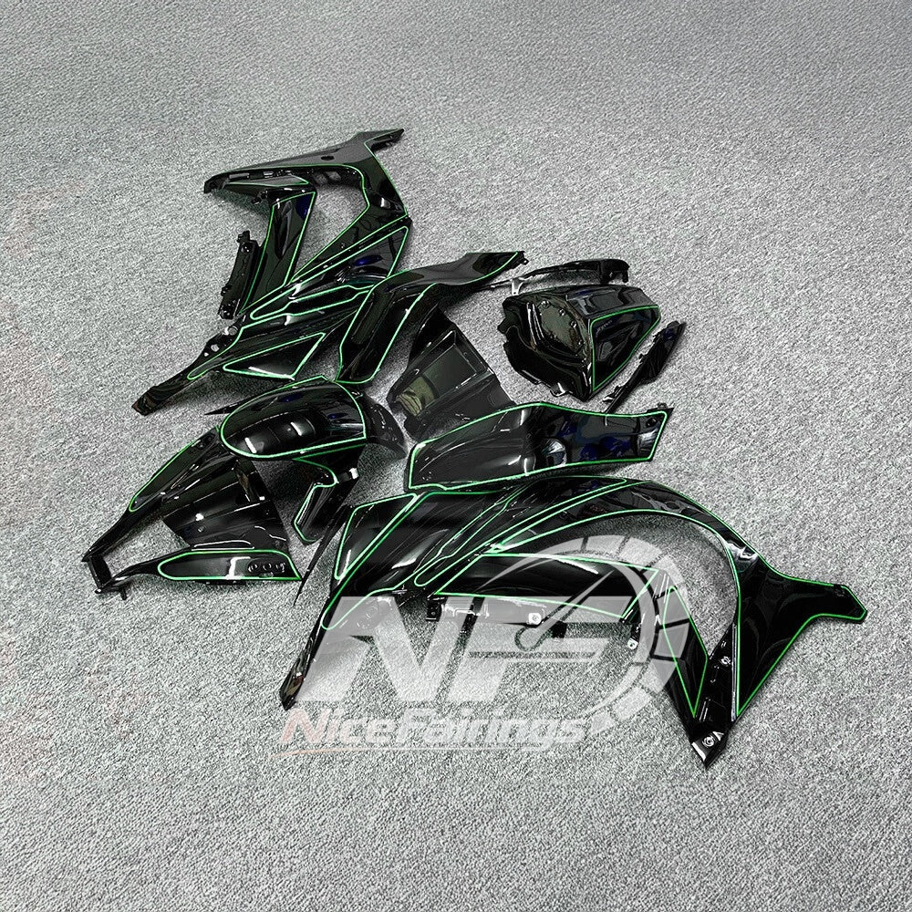 For KAWASAKI Ninja ZX10R 2011-2015 Custom Painted ABS Fairing Kit | NiceFairings - rear angle image