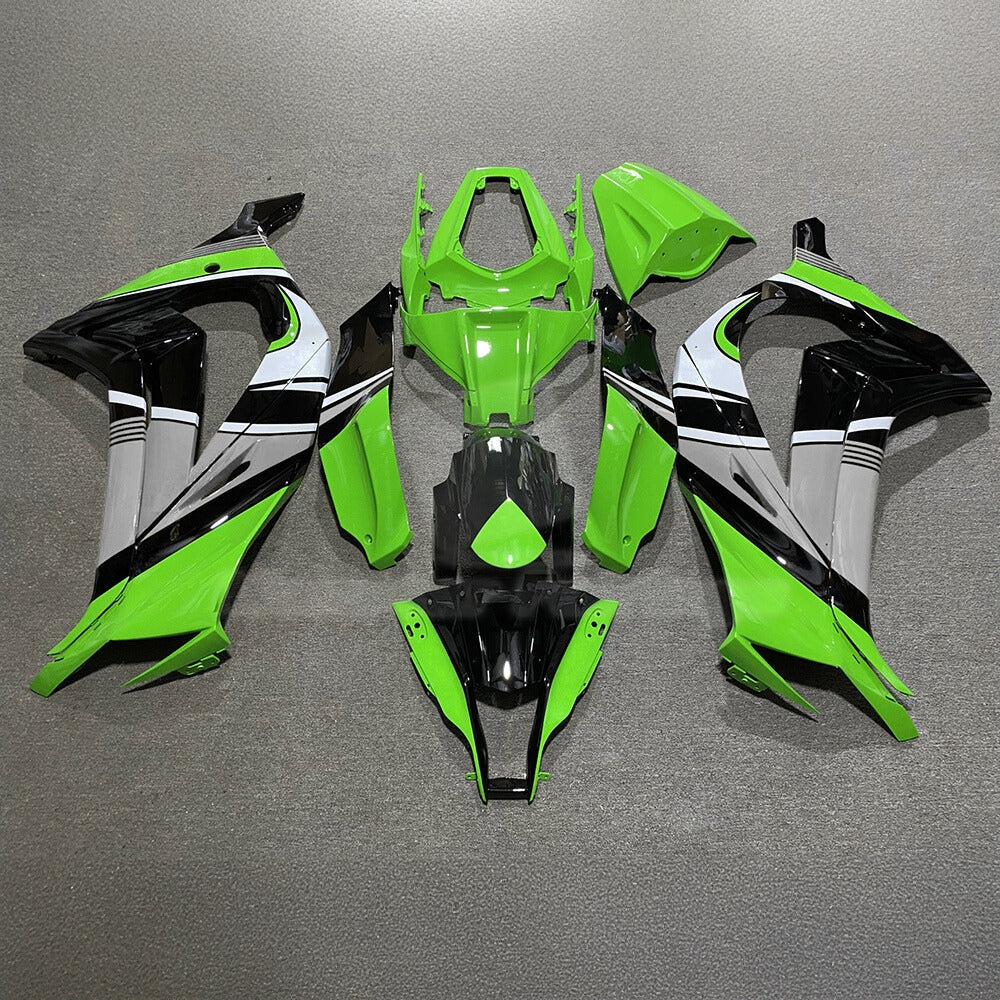 Ninja ZX10R 2011-2015 Custom Painted Replacement Plastics | NiceFairings - rear angle image