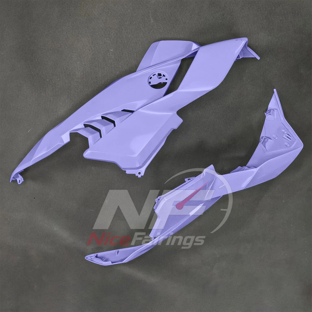For BMW S1000RR 2025-2026 Blue Black Custom Fairings with ABS Sportbike Plastics and Full Body Kit | NiceFairings - rear angle image