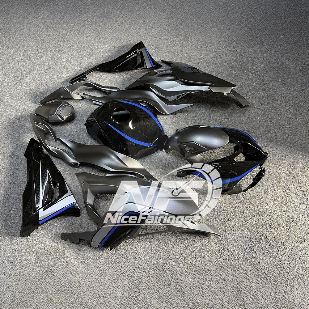 For Kawasaki ZX6R 636 2024-2025 ABS Fairing Kit Red Black Tank Cover | NiceFairings - rear angle image