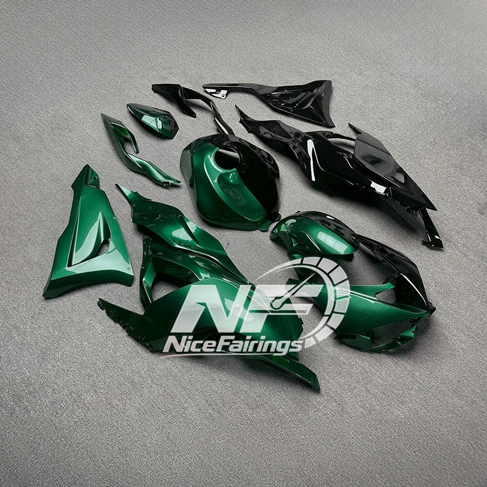 For Kawasaki ZX6R 636 Custom Painted ABS Body Kit Race Replica Tank Cover | NiceFairings - rear angle image
