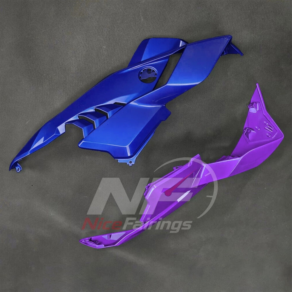 For BMW S1000RR 2025-2026 Blue Black Painted ABS Fairings with Complete Replacement Bodywork | NiceFairings - rear angle image