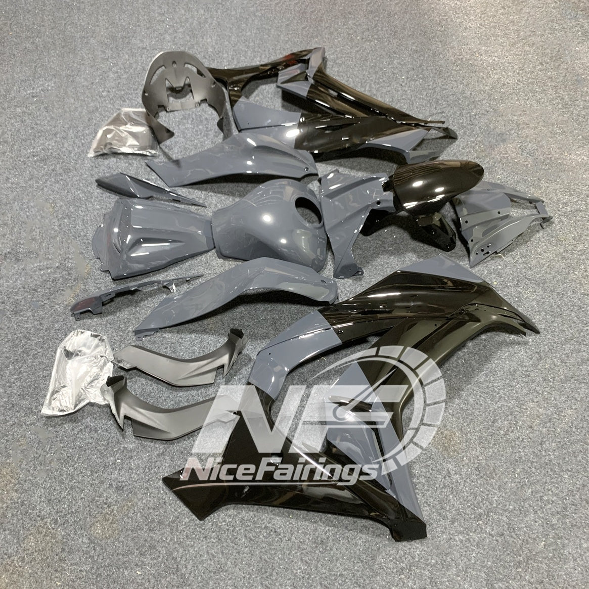 For KAWASAKI Ninja ZX10R 2011-2015 Custom Painted ABS Fairing Kit | NiceFairings - rear angle image