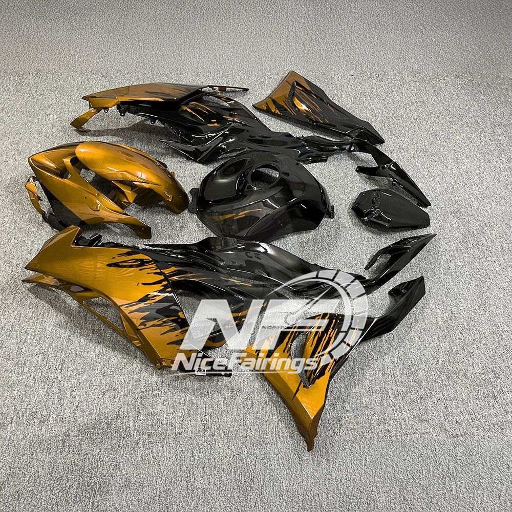 For Kawasaki ZX6R 636 Custom Painted ABS Body Kit Blue Silver Premium Edition | NiceFairings - rear angle image