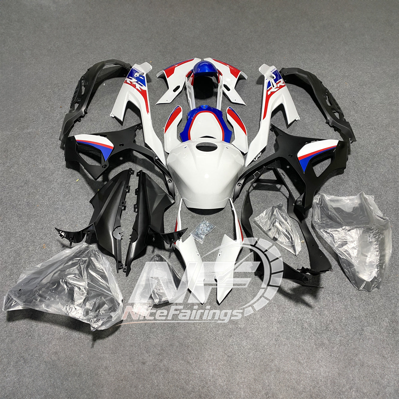 For BMW S1000RR 2019-2022 Aftermarket Panels Sportbike Fairings, Custom ABS Bodywork And Replacement Plastics | NiceFairings - rear angle image