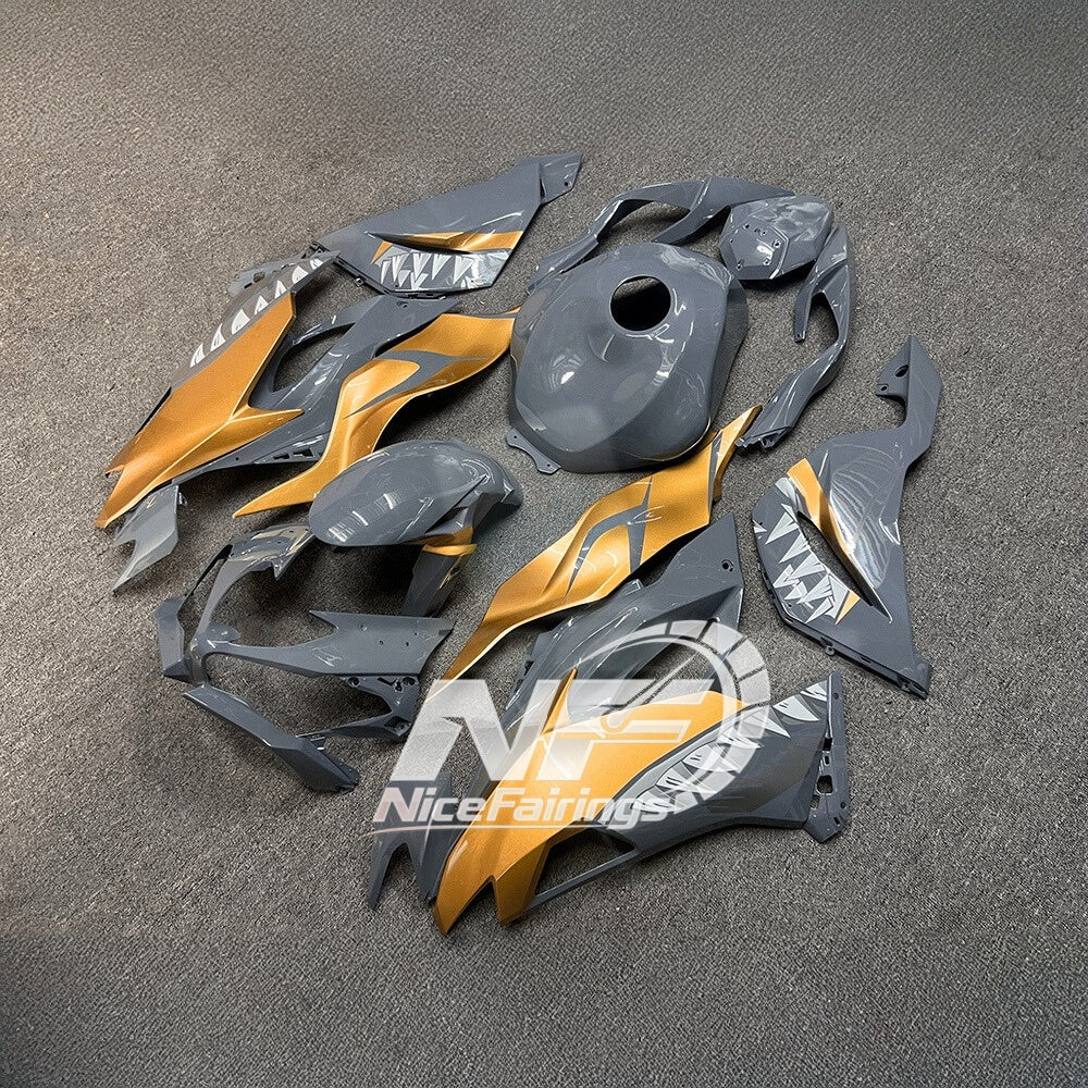 For Kawasaki ZX-6R 636 2019-2023 Replacement Fairing Set Matte Black Premium Edition | NiceFairings - rear angle image