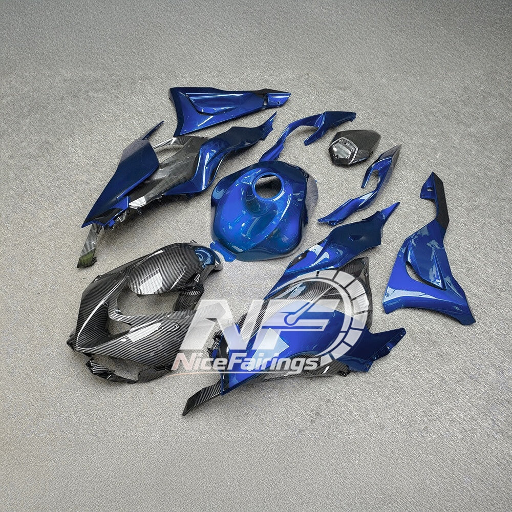 For Kawasaki ZX6R 636 Custom Painted ABS Body Kit Race Replica Premium Edition | NiceFairings - rear angle image