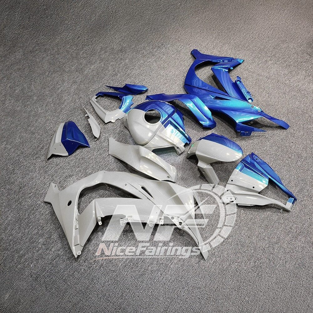 Ninja ZX10R 2011-2015 Custom Painted Replacement Plastics | NiceFairings - rear angle image
