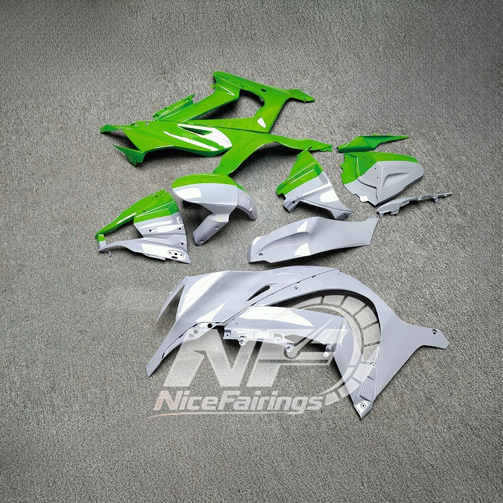 Ninja ZX10R 2011-2015 Custom Painted Replacement Plastics | NiceFairings - rear angle image