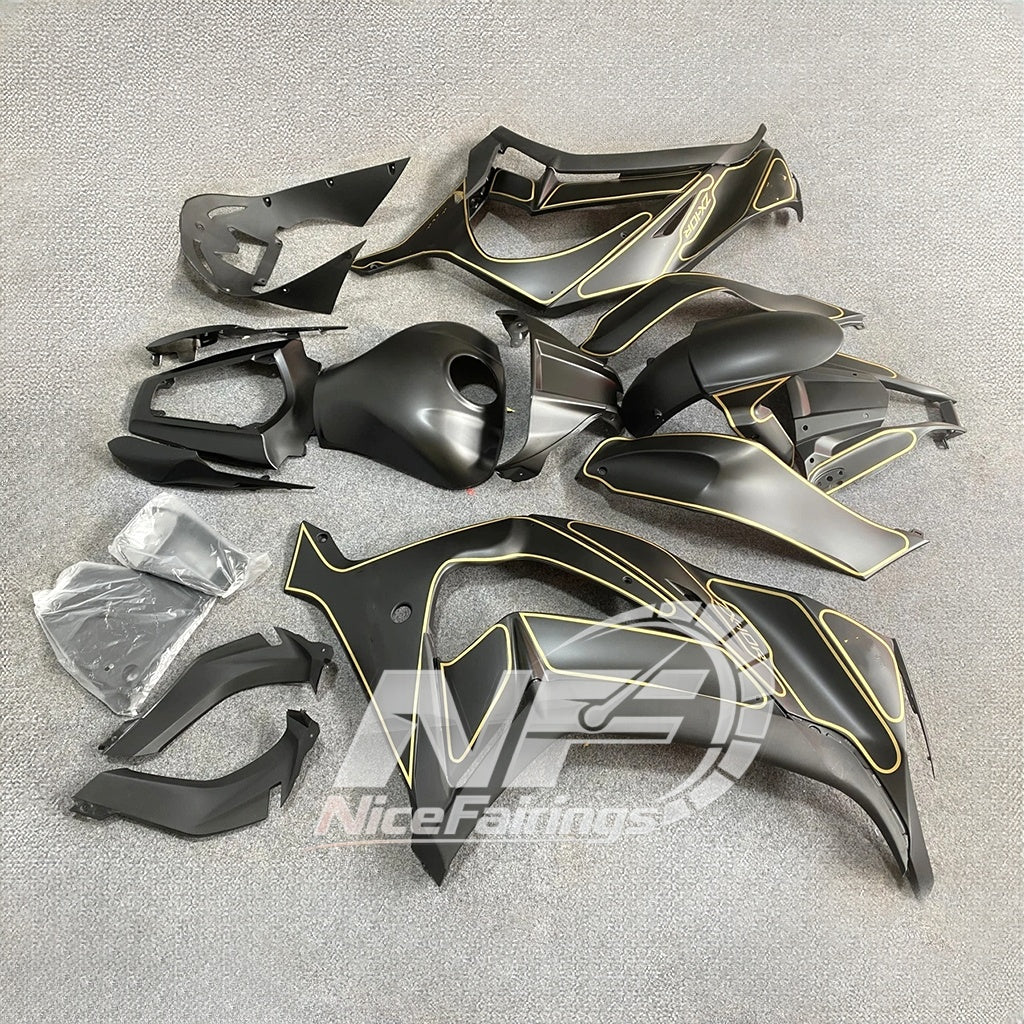 KAWASAKI ZX10R 2011-2015 Custom ABS Motorcycle Fairings | NiceFairings - rear angle image