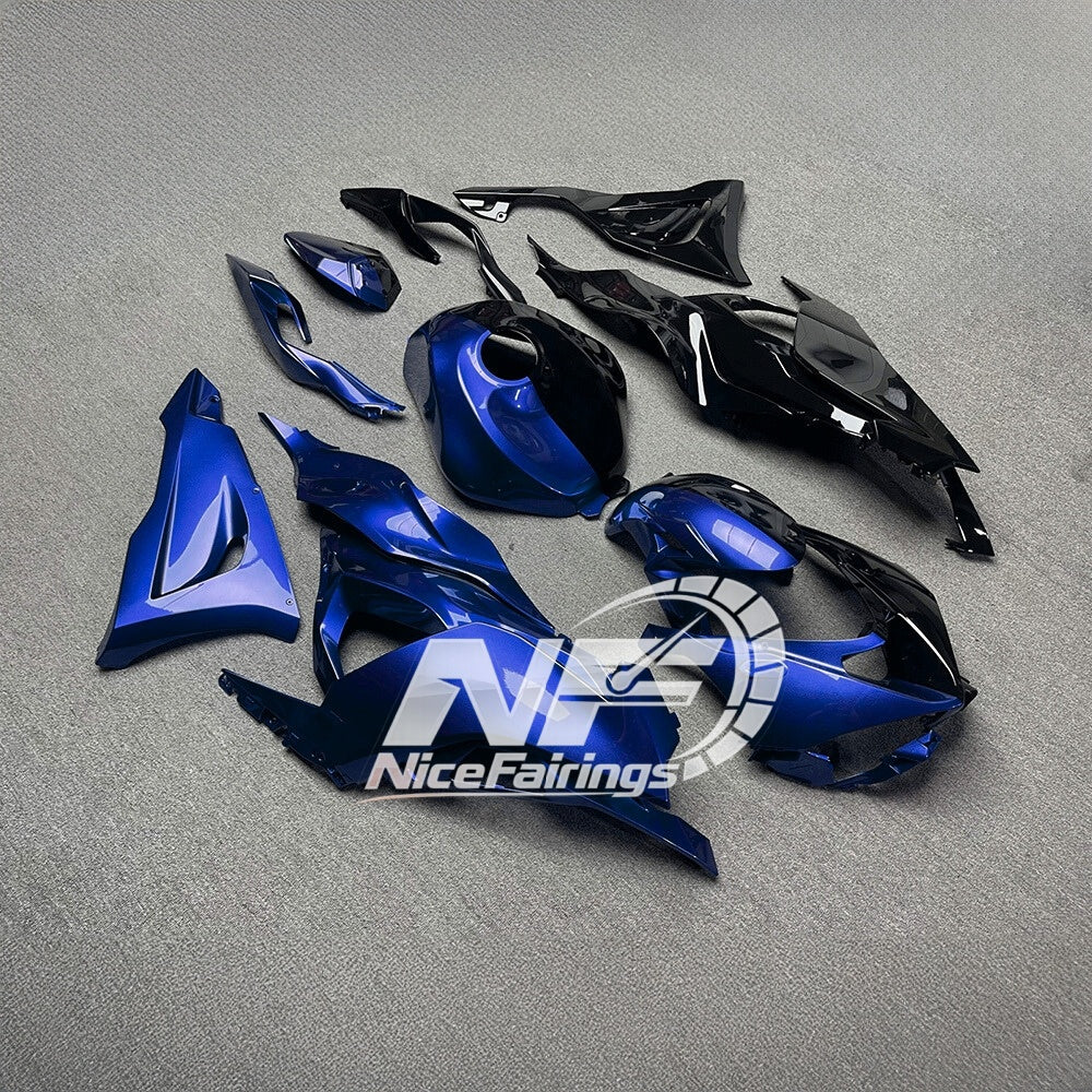 For Kawasaki ZX-6R 636 2024-2025 Replacement Fairing Set Pearl White Tank Cover | NiceFairings - rear angle image