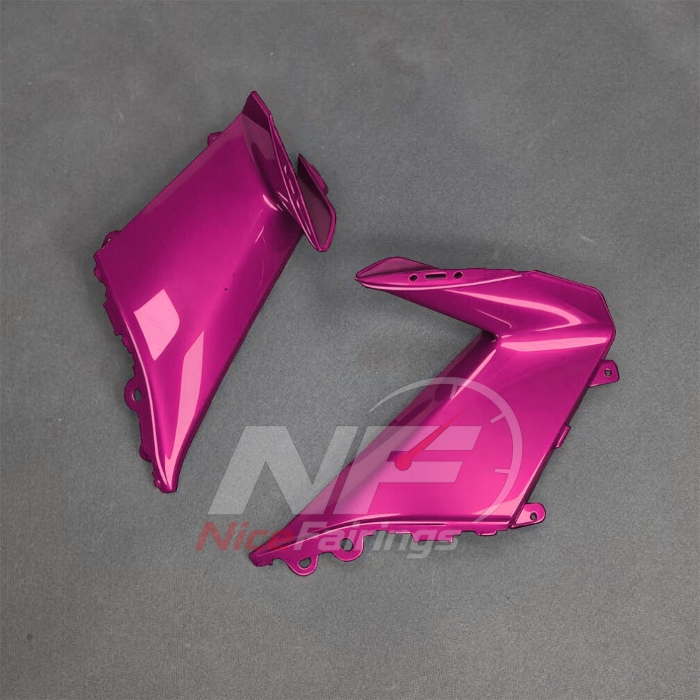 For BMW S1000RR 2025-2026 Pink Black Sportbike Fairing Set with Custom Painted Plastics | NiceFairings - rear angle image