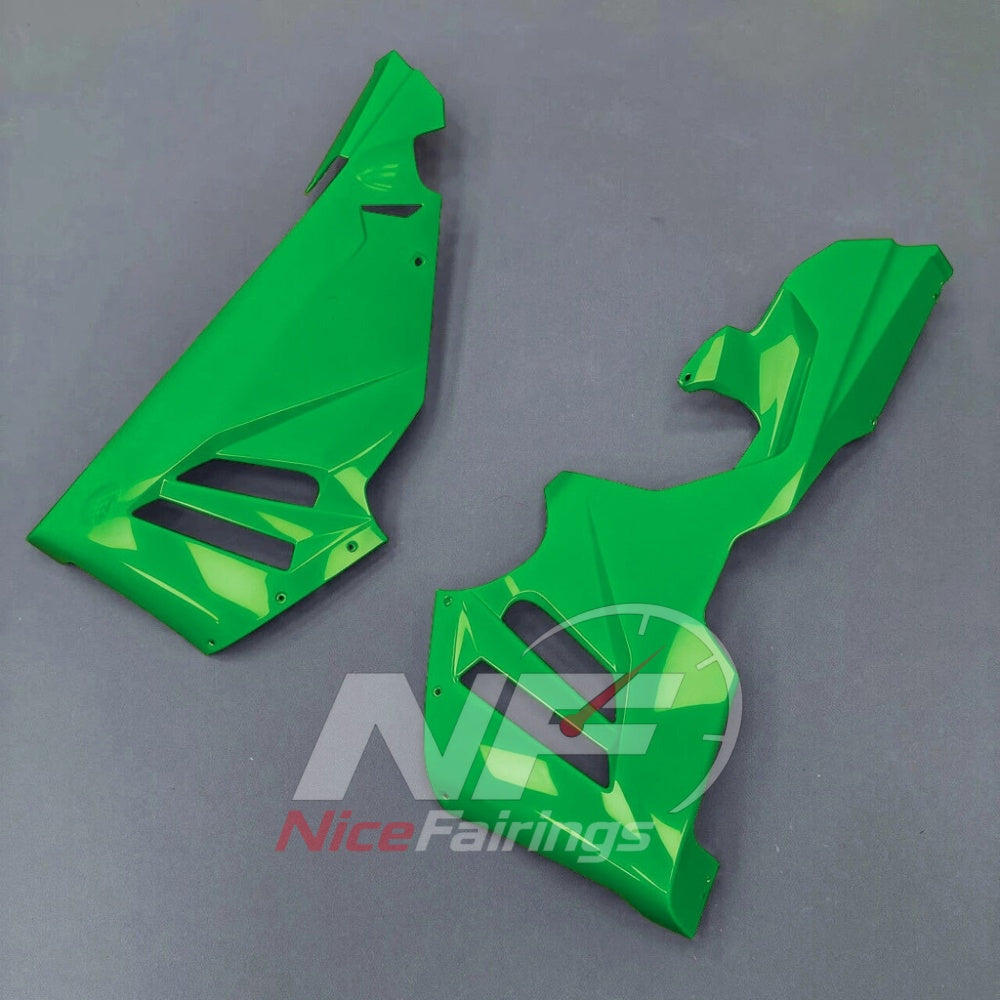 For Honda CBR1000RR-R SP 2024-2026 Green Black Sportbike Fairing Set with Custom Painted Plastics | NiceFairings - rear angle image