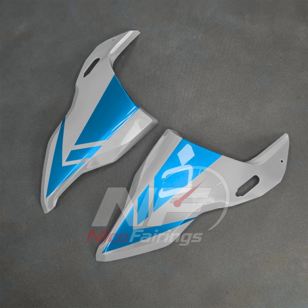 For BMW S1000RR 2025-2026 Blue Black Painted ABS Fairings with Complete Replacement Bodywork | NiceFairings - rear angle image