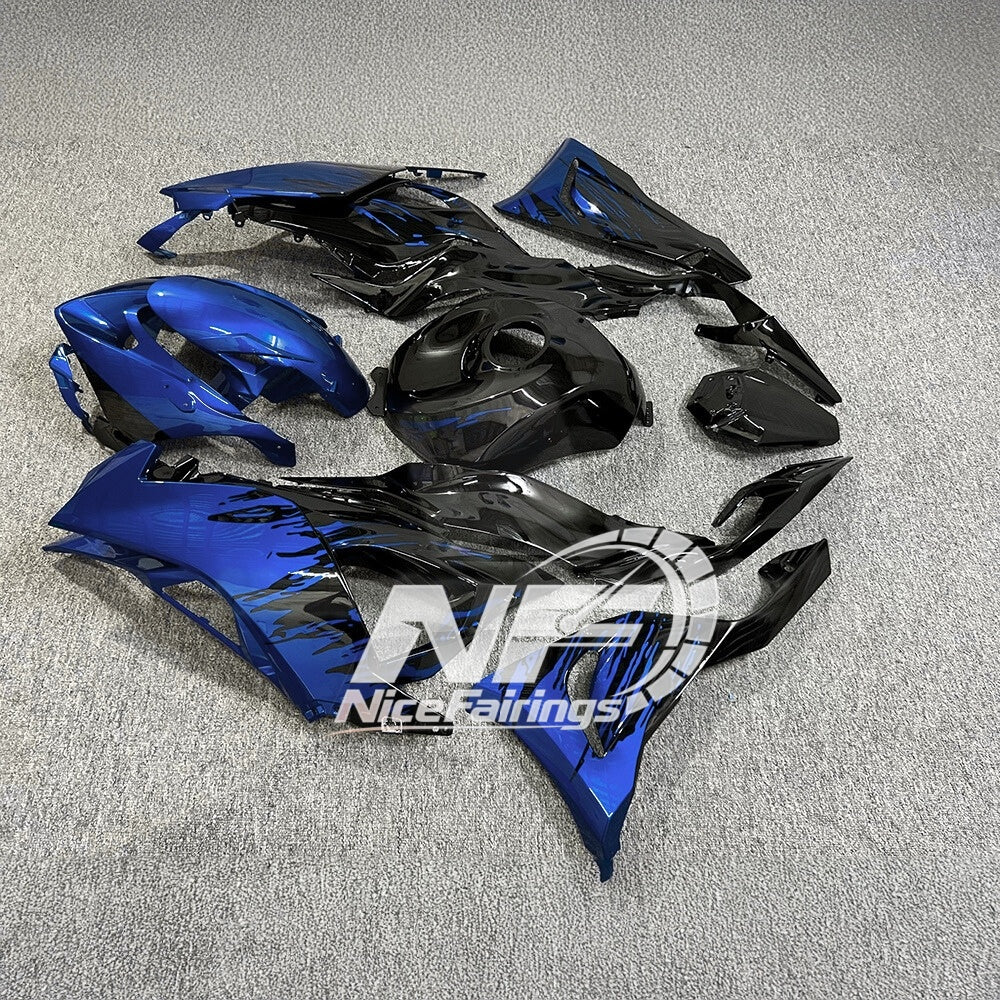 For Kawasaki ZX6R 636 2024-2025 Painted Motorcycle Bodywork Red Black Premium Edition | NiceFairings - rear angle image