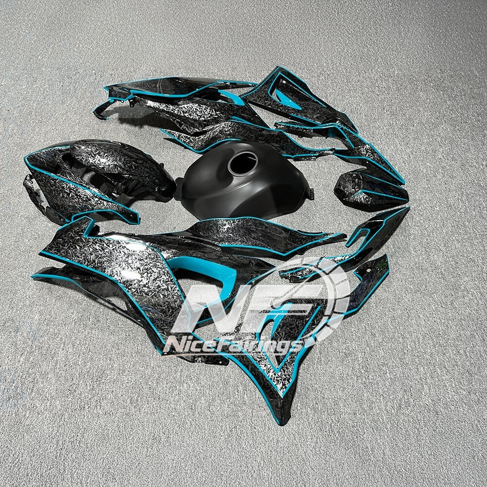 For Kawasaki Ninja ZX6R 636 2024-2025 Sportbike Plastics Track Edition Signature Edition | NiceFairings - rear angle image