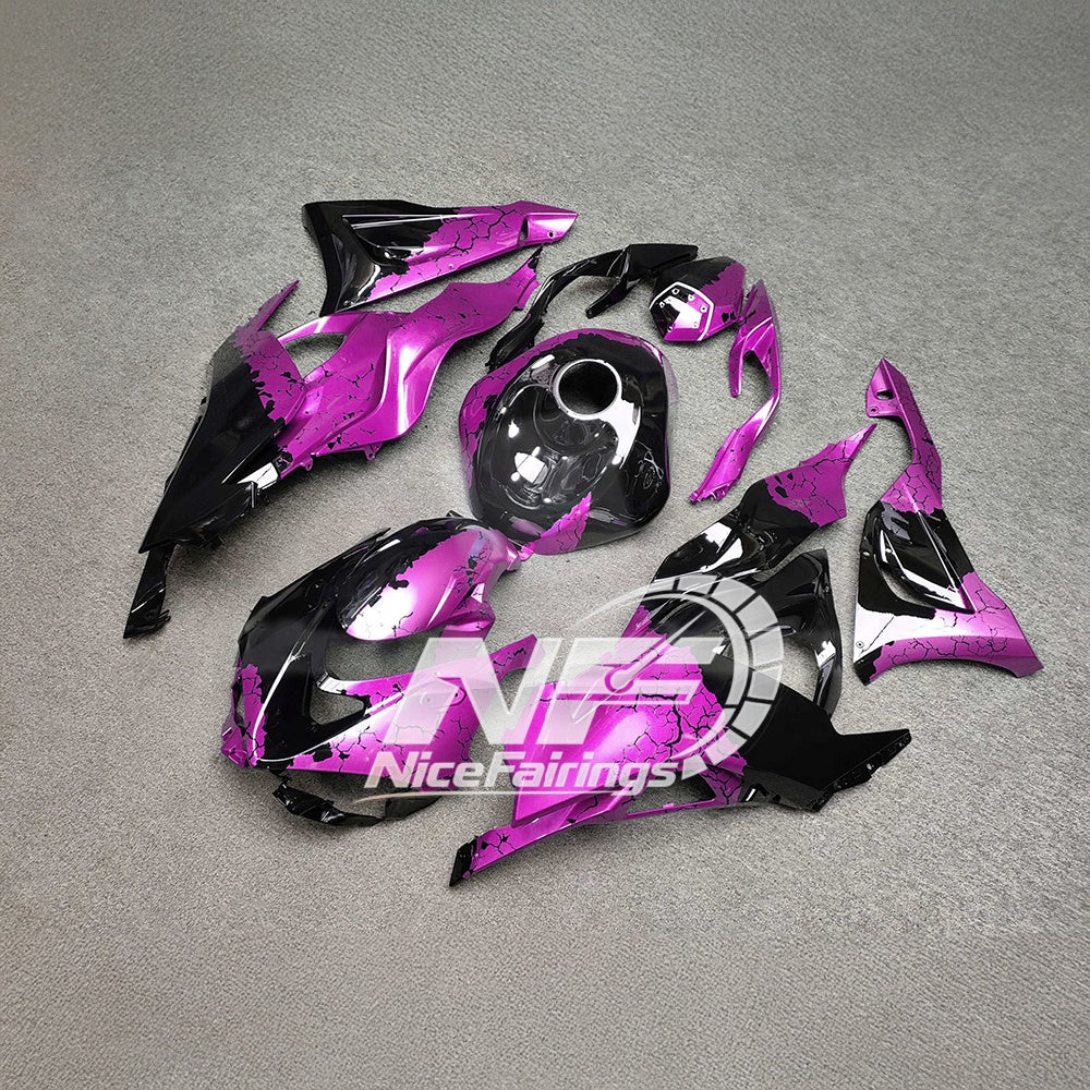 For Kawasaki ZX6R 636 2024-2025 Painted Motorcycle Bodywork Red Black Special Edition | NiceFairings - rear angle image