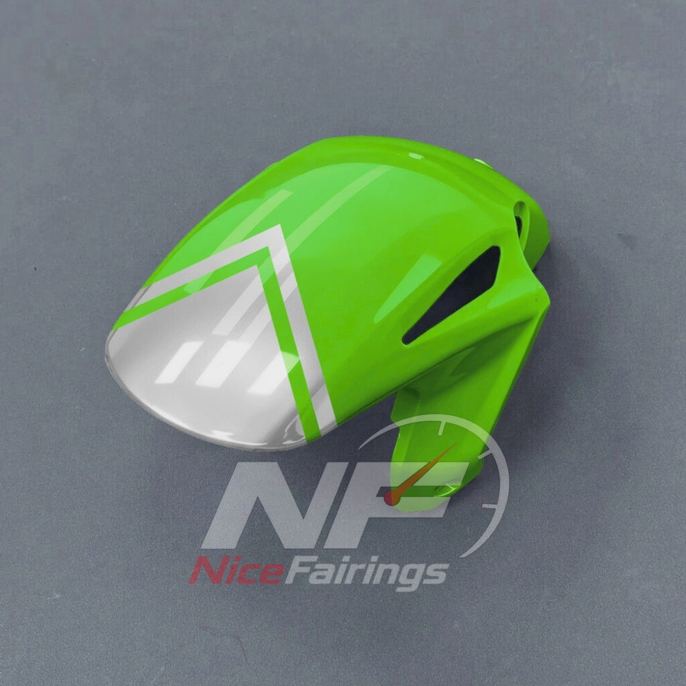 For Honda CBR1000RR-R SP 2024-2026 Green Black Sportbike Fairing Set with Custom Painted Plastics | NiceFairings - rear angle image